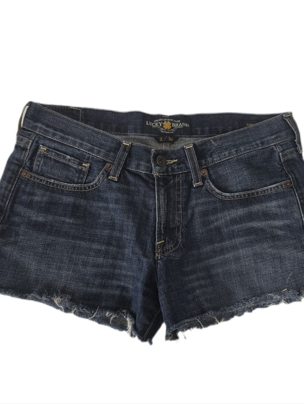 Lucky Brand Women’s Blue Distressed Denim Cutoff Shorts Size 2/26